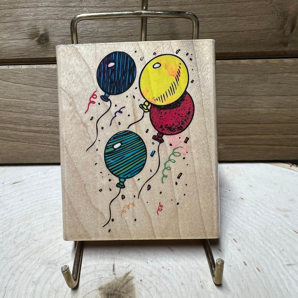 Rubber Stamp: Large Balloons